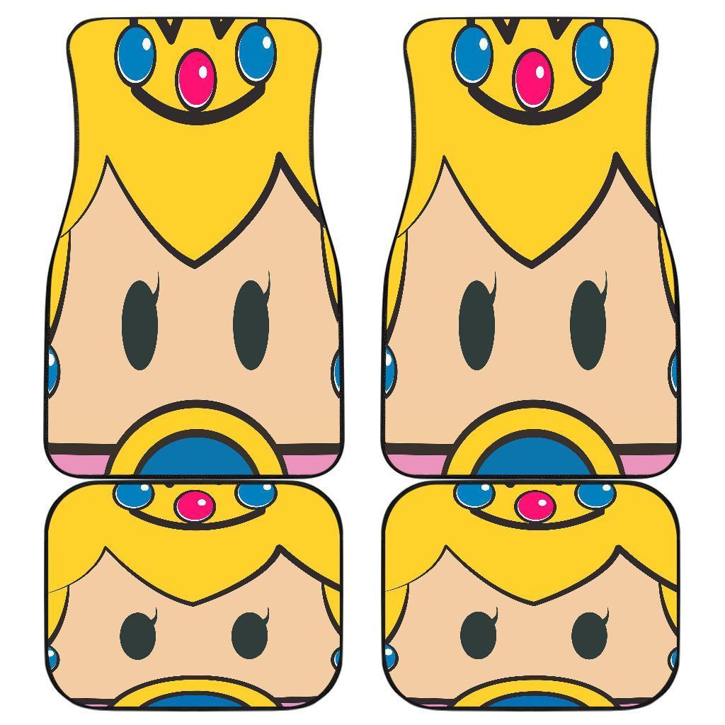 Princess Mario Face Car Floor Mats