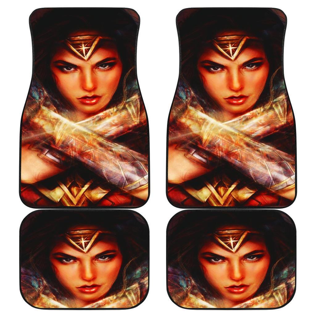 Wonder Woman Art Beautiful Girl Car Floor Mats