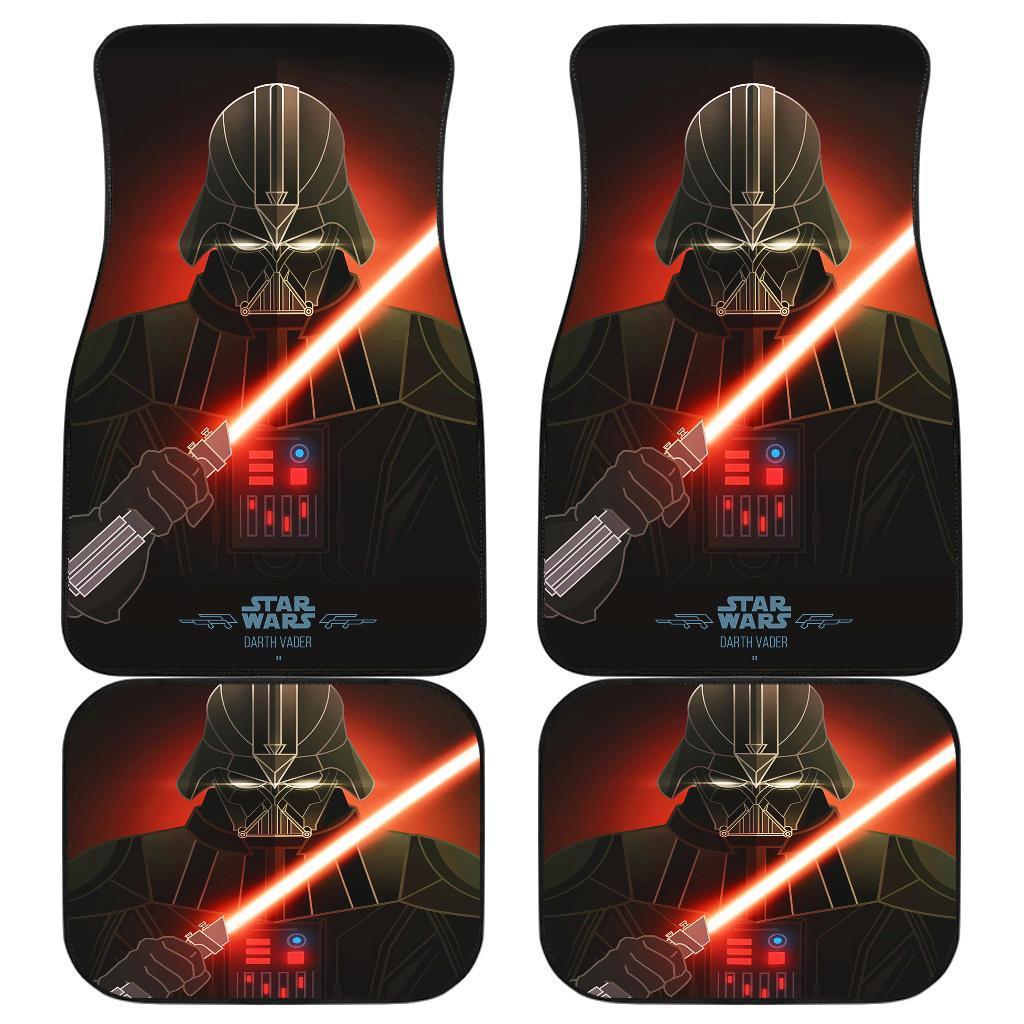 Darth Vader Star Wars In Red Theme Car Floor Mats