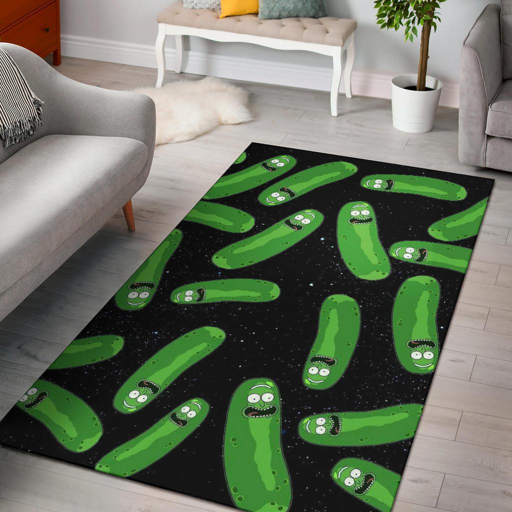 Pickle Rick And Morty Area Rug Carpet