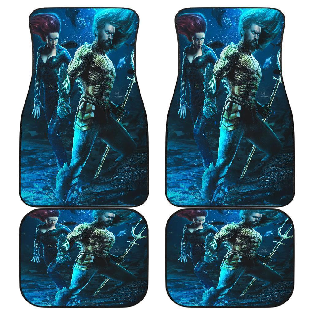 Mera & Aquaman Under The Sea Car Floor Mats