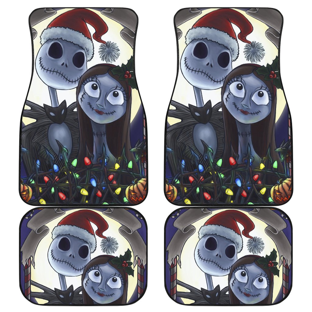 Jack And Sally Car Floor Mats Nightmare Before Christmas Cartoon