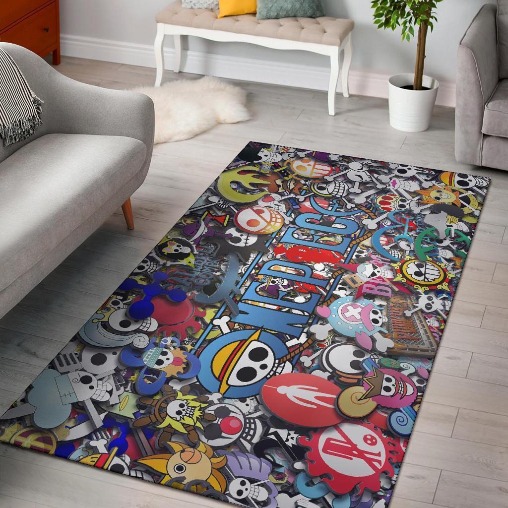 One Piece Pirate Logo Area Rug Carpet