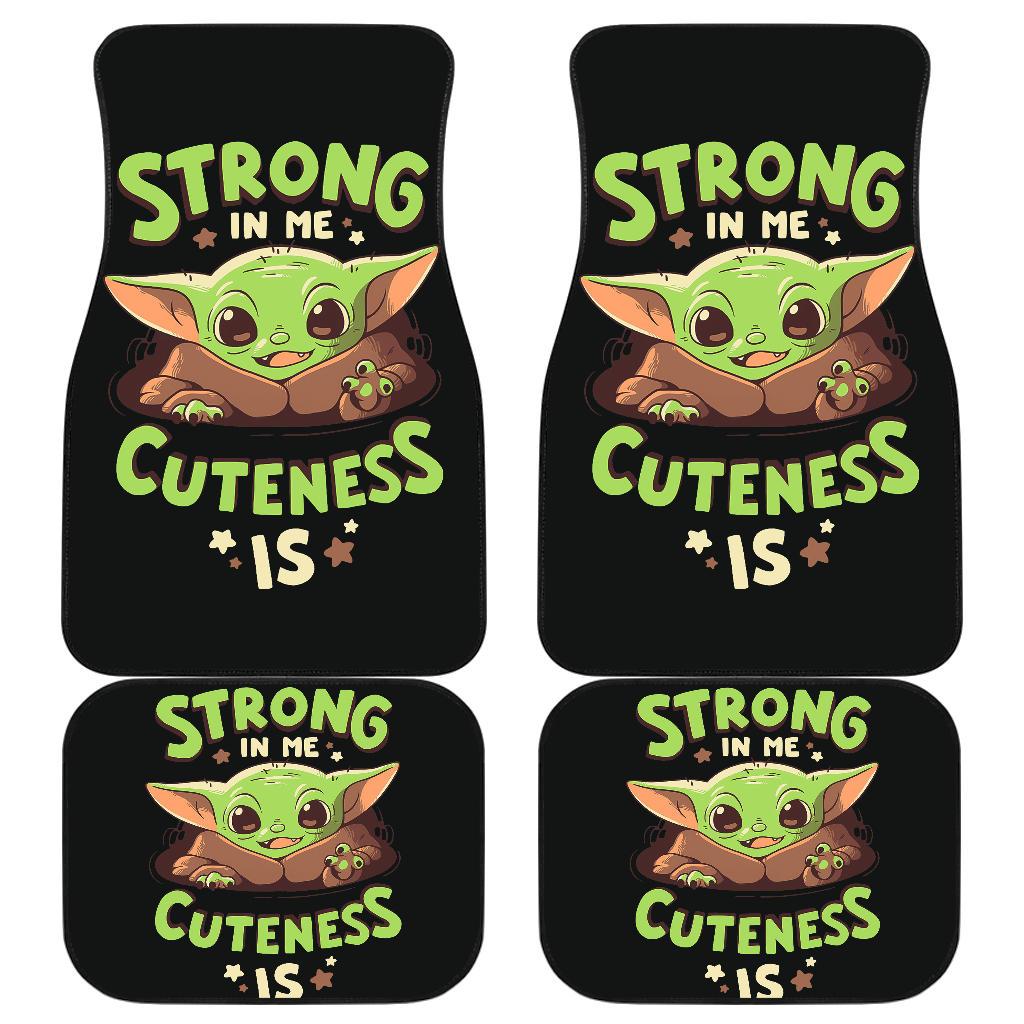 Baby Yoda Cute The Mandalorian Car Floor Mats Movies