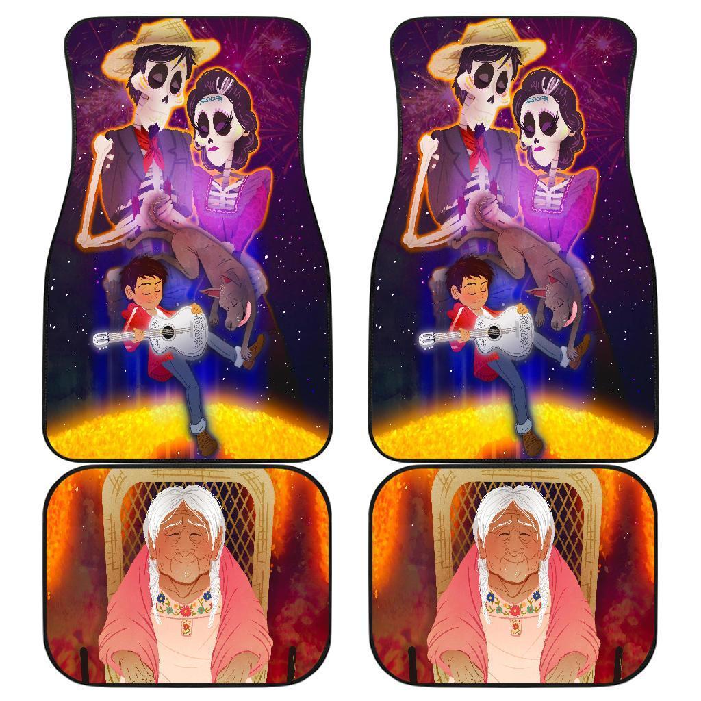 Coco With Guitar Car Floor Mats