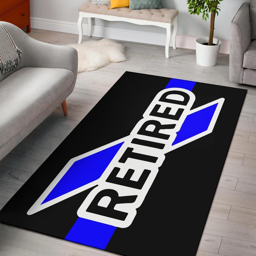 Retired Thin Blue Line Area Rug Carpet Ktsr