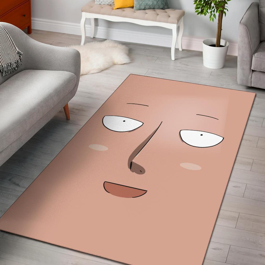 Saitama One Punch Man Face Area Rug Carpet