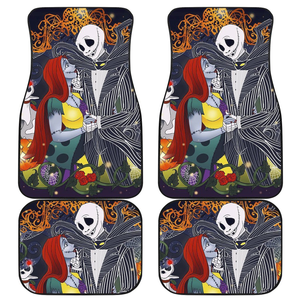 Nightmare Before Christmas Jack And Sally Car Floor Mats