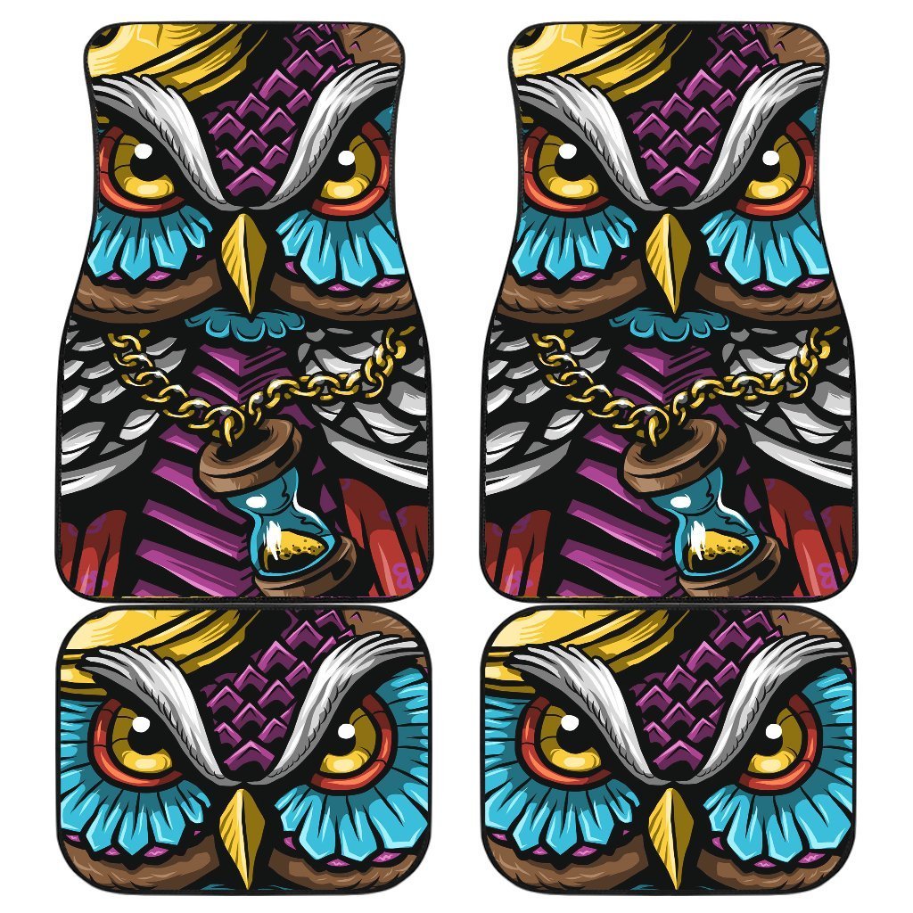 Owl Thug Life Wild Animal Car Floor Mats