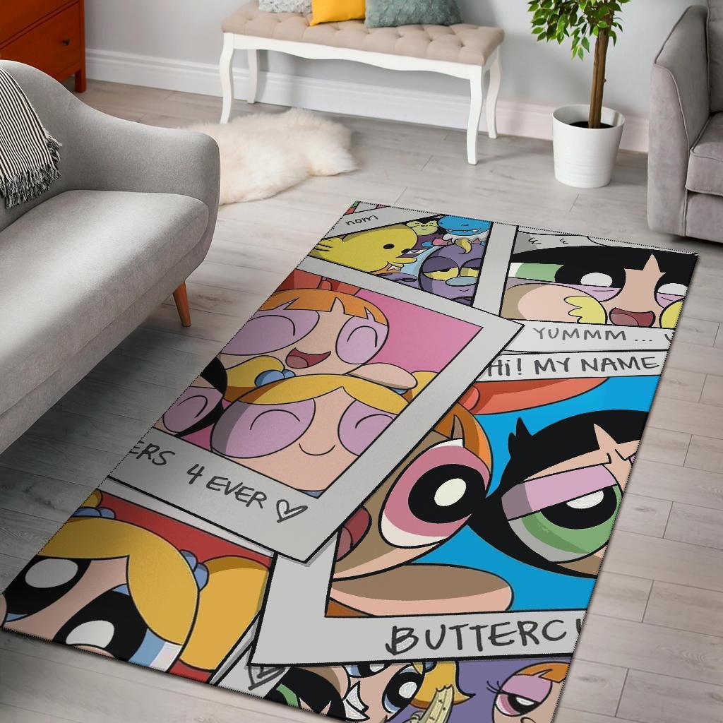 The Powerpuff Girls Area Rug Carpet