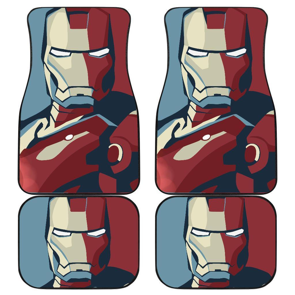 Iron Man Cartoon Suit Car Floor Mats