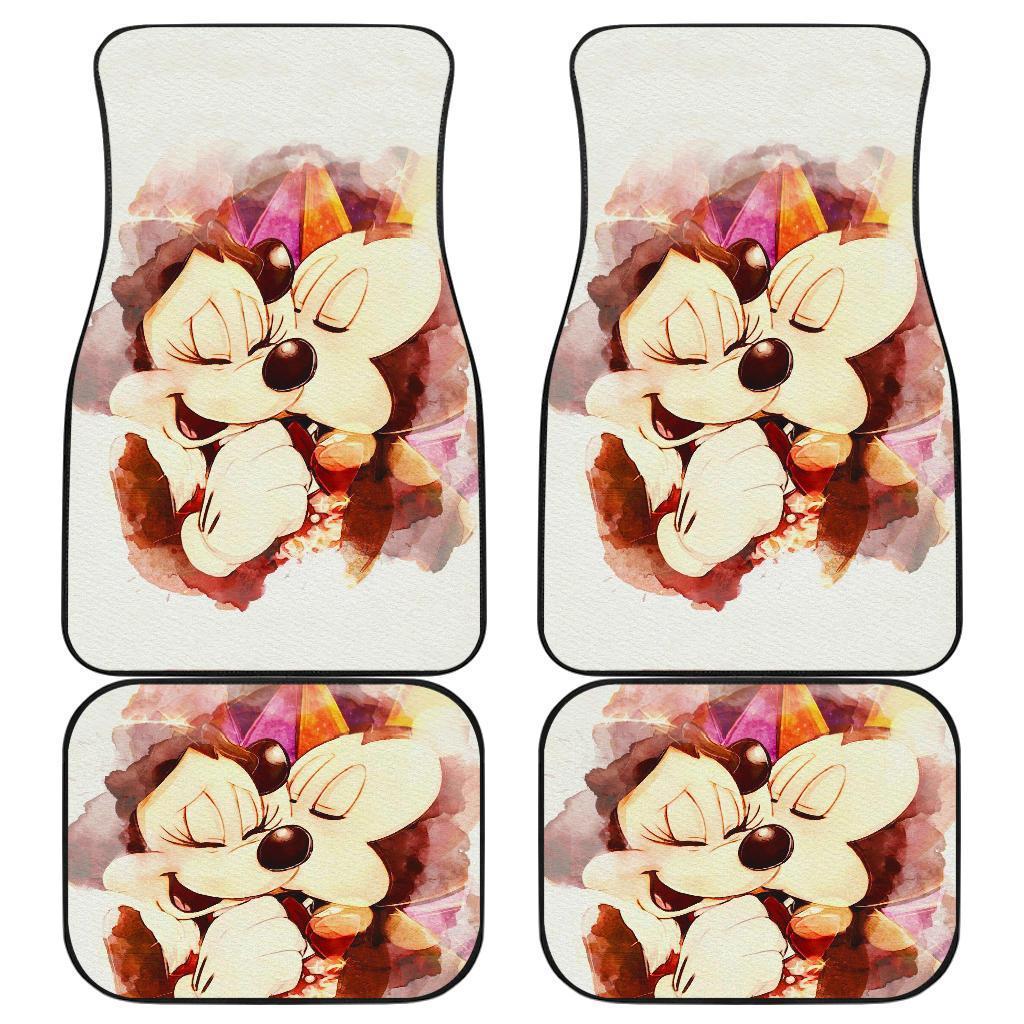 Mice Mice Minnie Love Walt Car Floor Mats