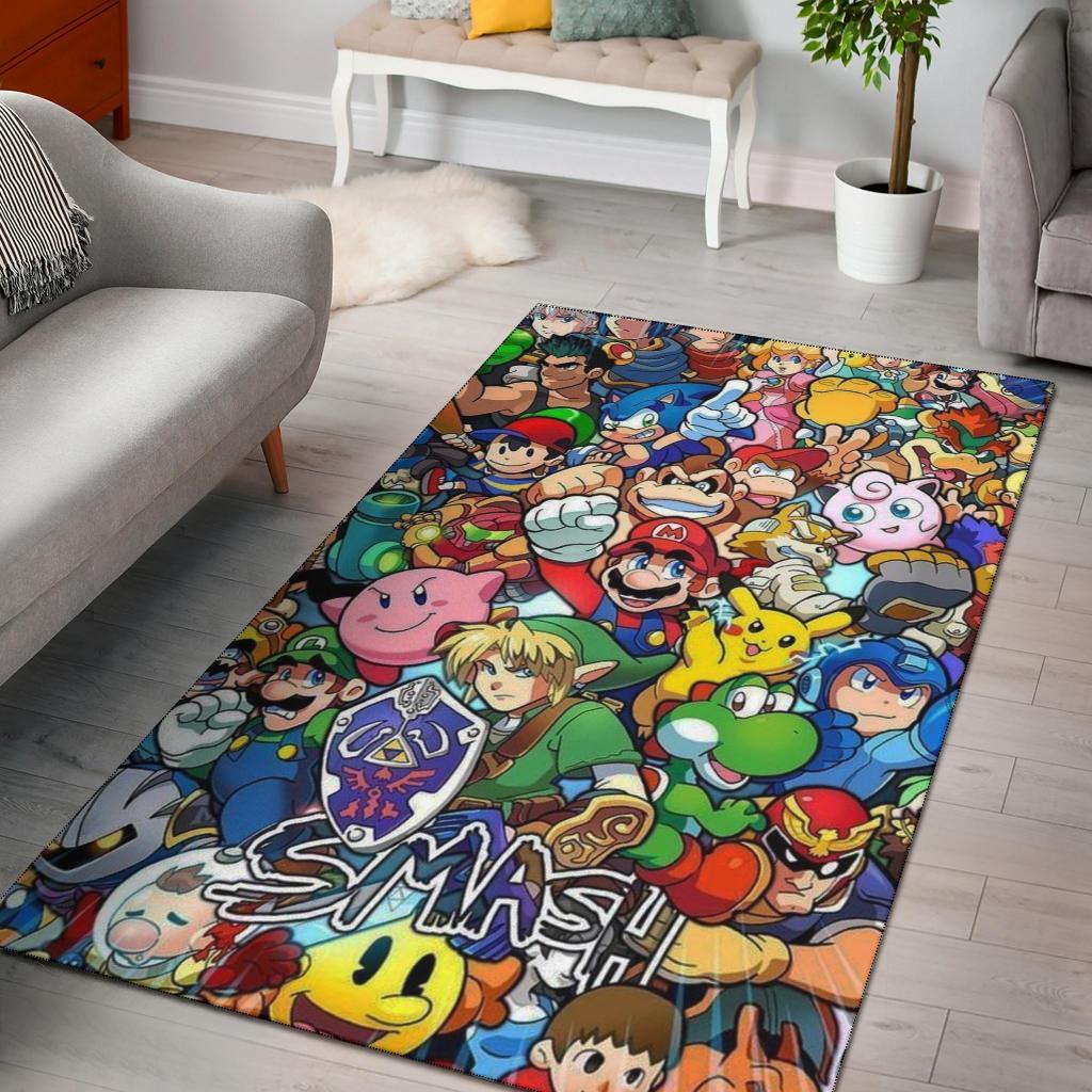 Super Smash Bros Area Rug Carpet