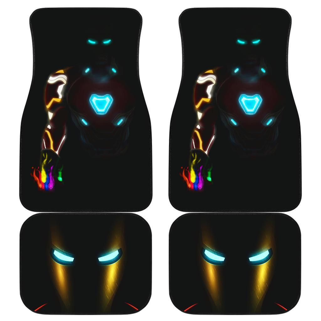 Iron Man Neon End Game Suit Car Floor Mats