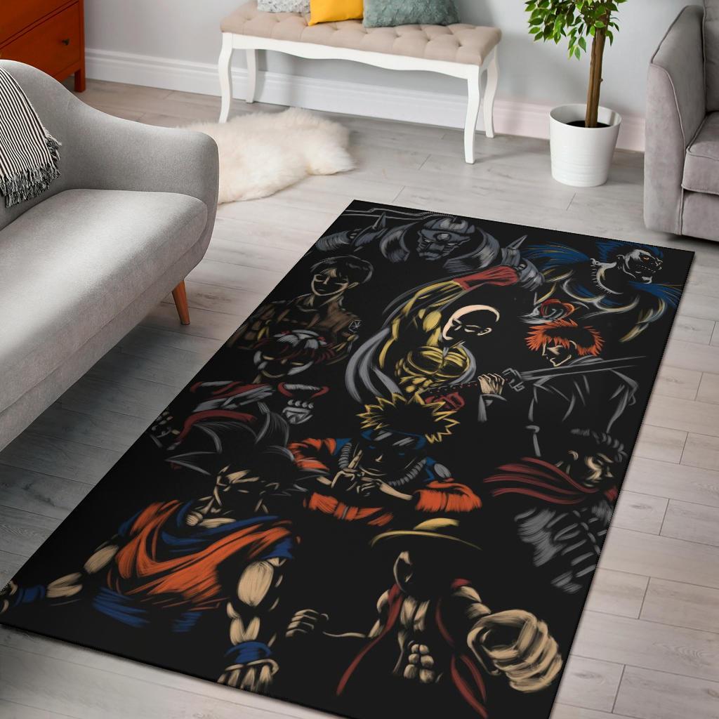 Anime Heroes Area Rug Carpet