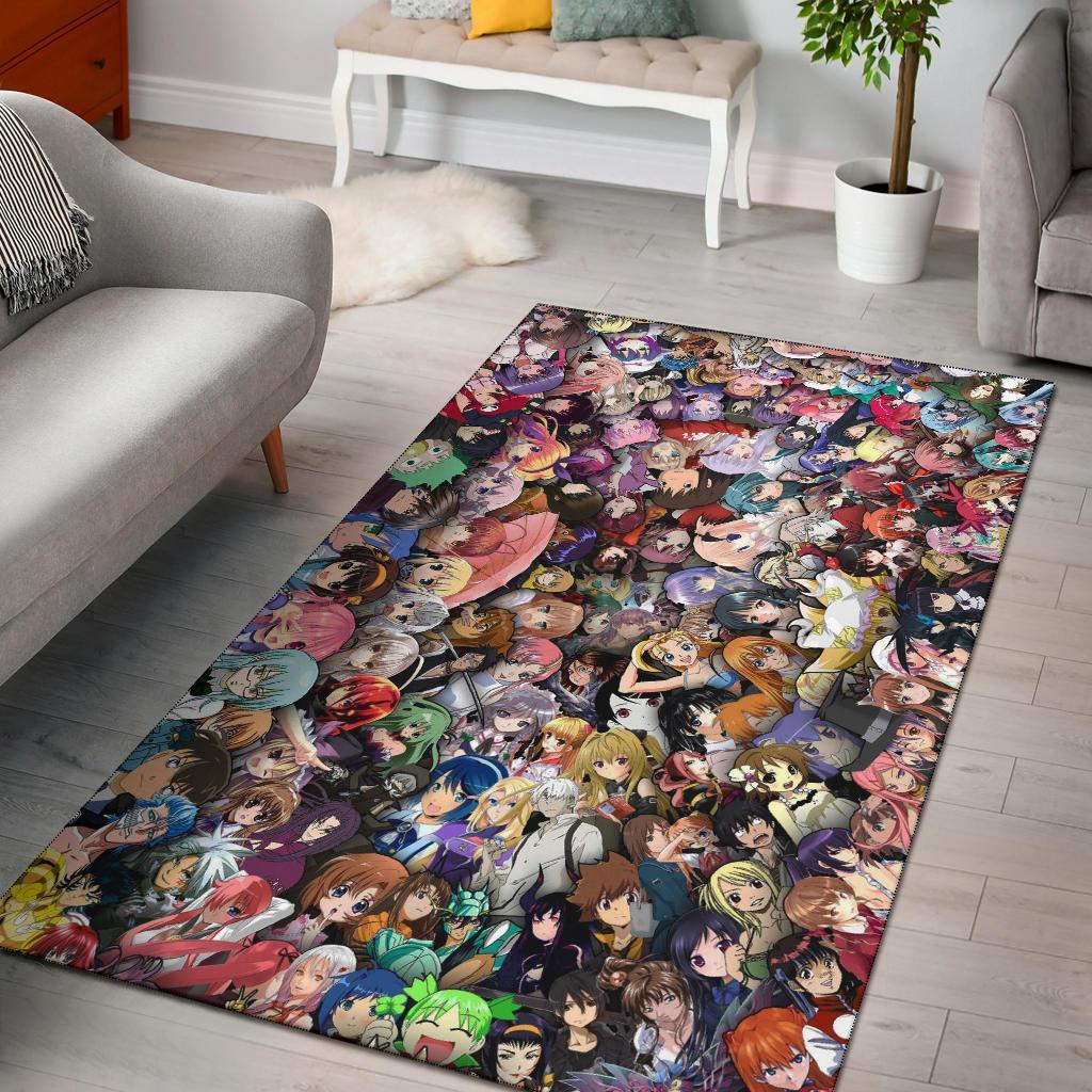 Anime Crossover Area Rug Carpet