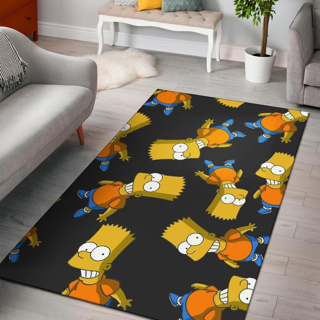 Bart Simpson Area Rug Carpet