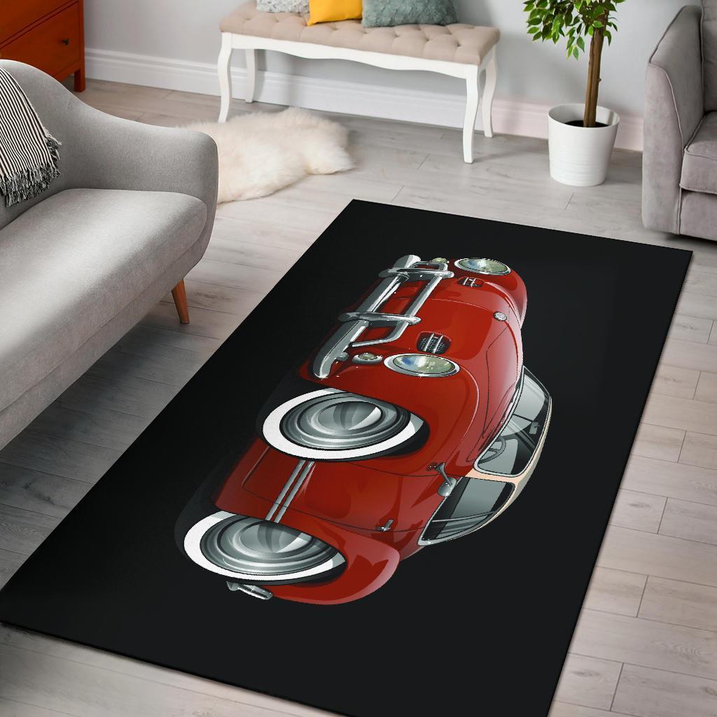 Volkswagen Car Art Area Rug Carpets