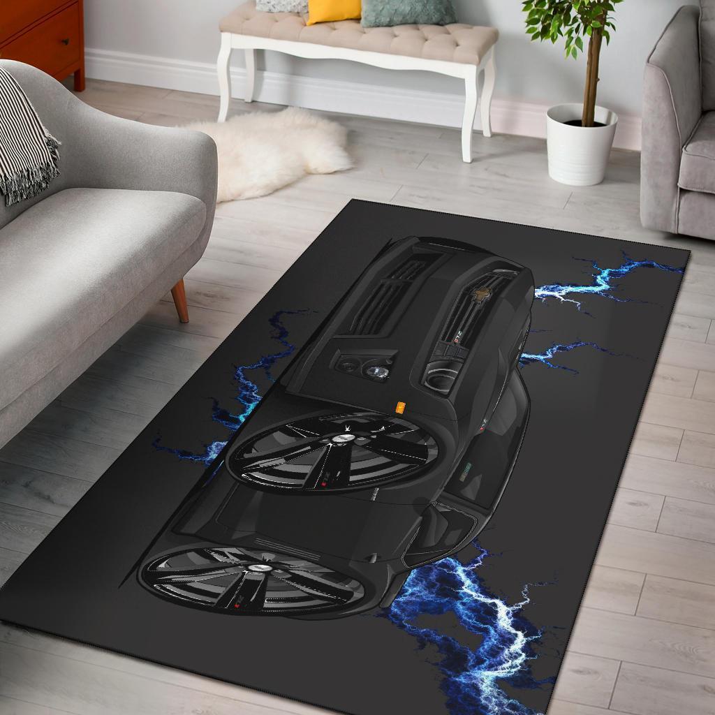 2013 Chevy Camaro Zl1 Muscle Car Art Blue Lightening S