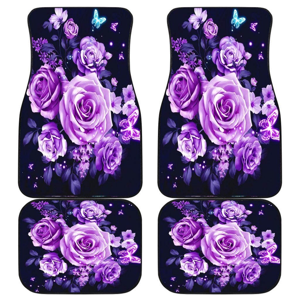 Rose Beauty Art Flowers Car Floor Mats