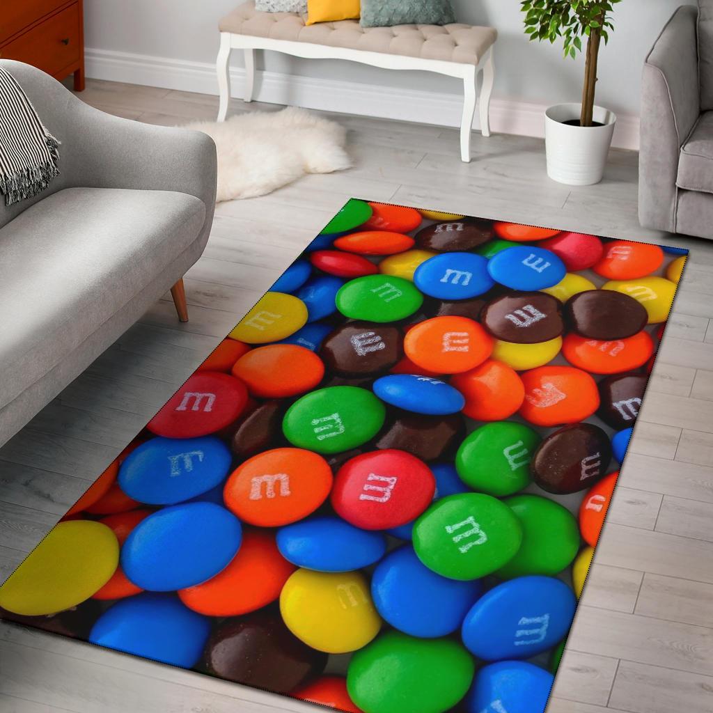 M&M Chocolates Area Rug Carpet