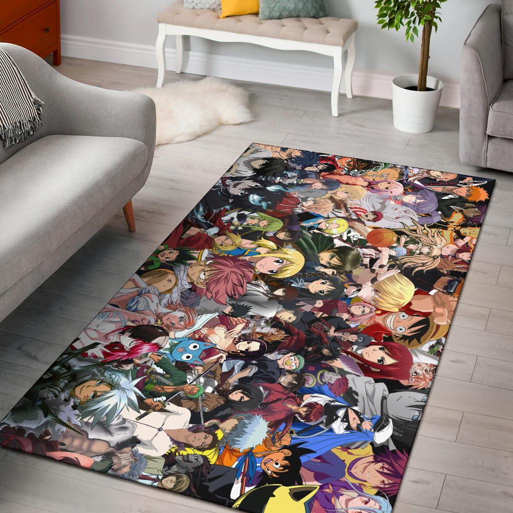 Anime Collage Area Rug Carpet