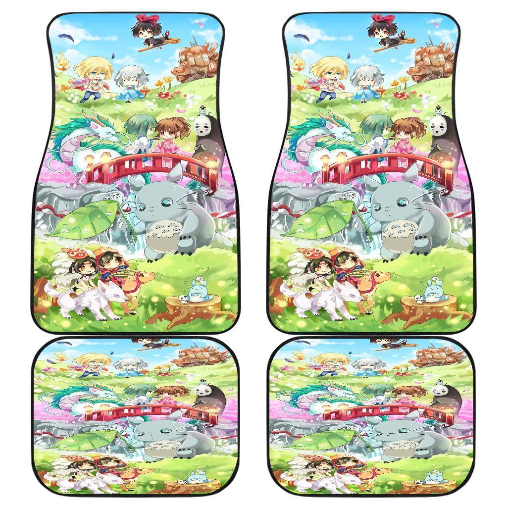 Chibi Ghibli Anime All Characters Car Floor Mats