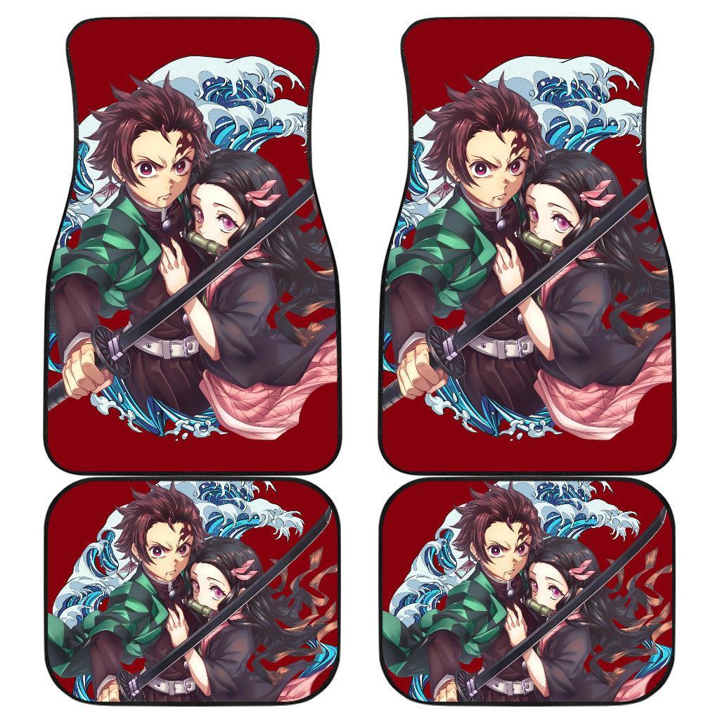 Tanjiro Kamado & Nezuko Kamado Anime Fan Car Floor Mats