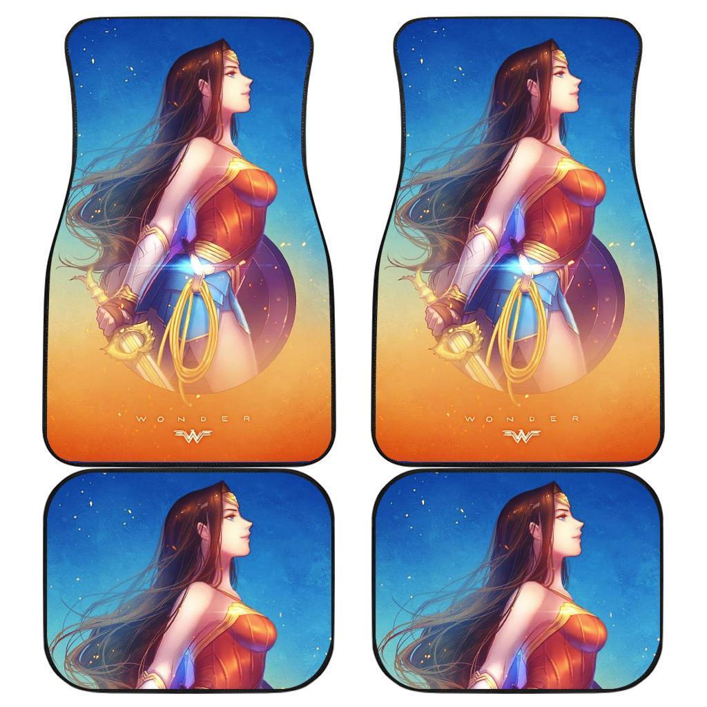 Wonder Woman Art Anime Car Floor Mats