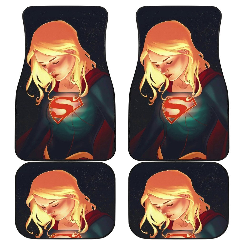 Supergirl Dc Cartoon Car Floor Mats