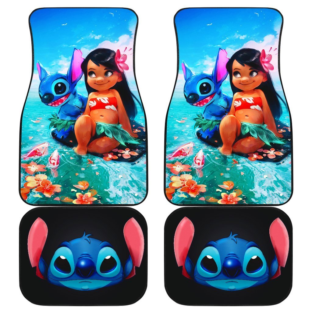 Lilo And Stitch Cartoon For Kid Car Floor Mats