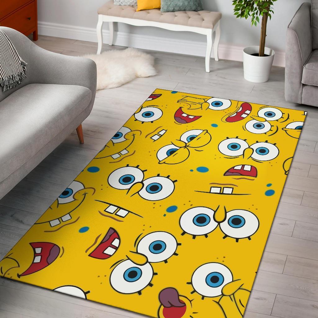 Spongebob Squarepants Pattern Area Rug Carpet