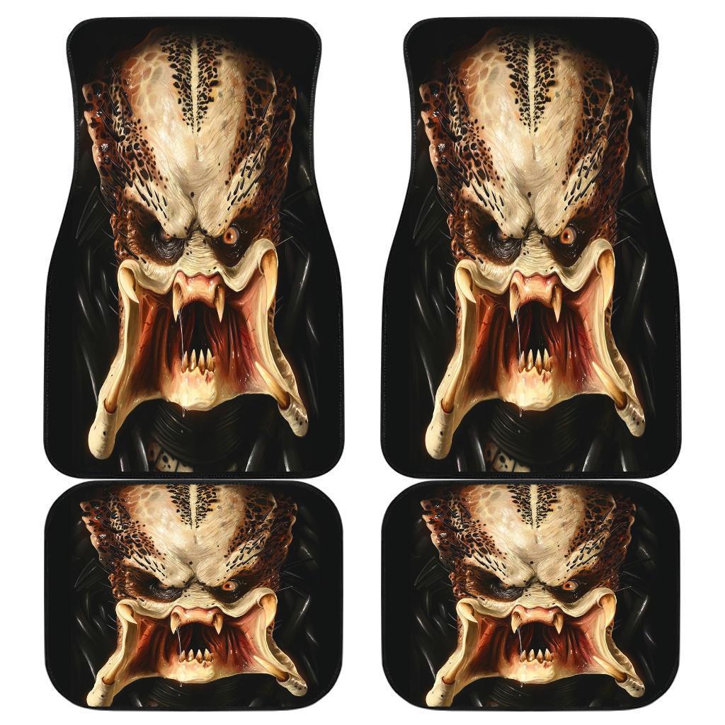 Predator Face Creepy Movies Car Floor Mats