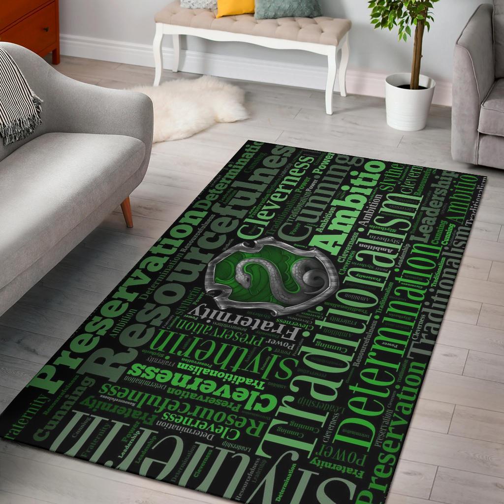 Slytherin Harry Potter Area Rug Carpet