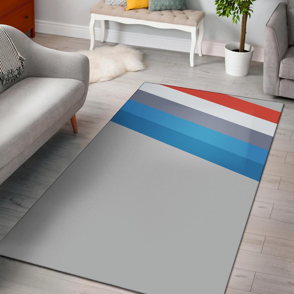 Blue Silver Area Rug Carpet