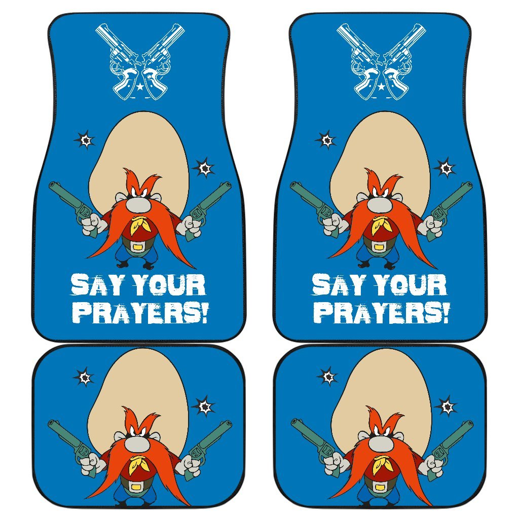 Looney Tunes Car Floor Mats World Of Mayhem Yosemite Guns Logo