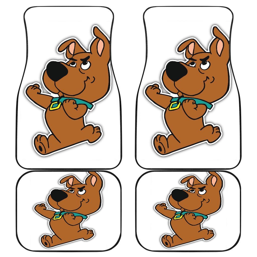 Baby Scooby Doo Funny In White Theme Car Floor Mats