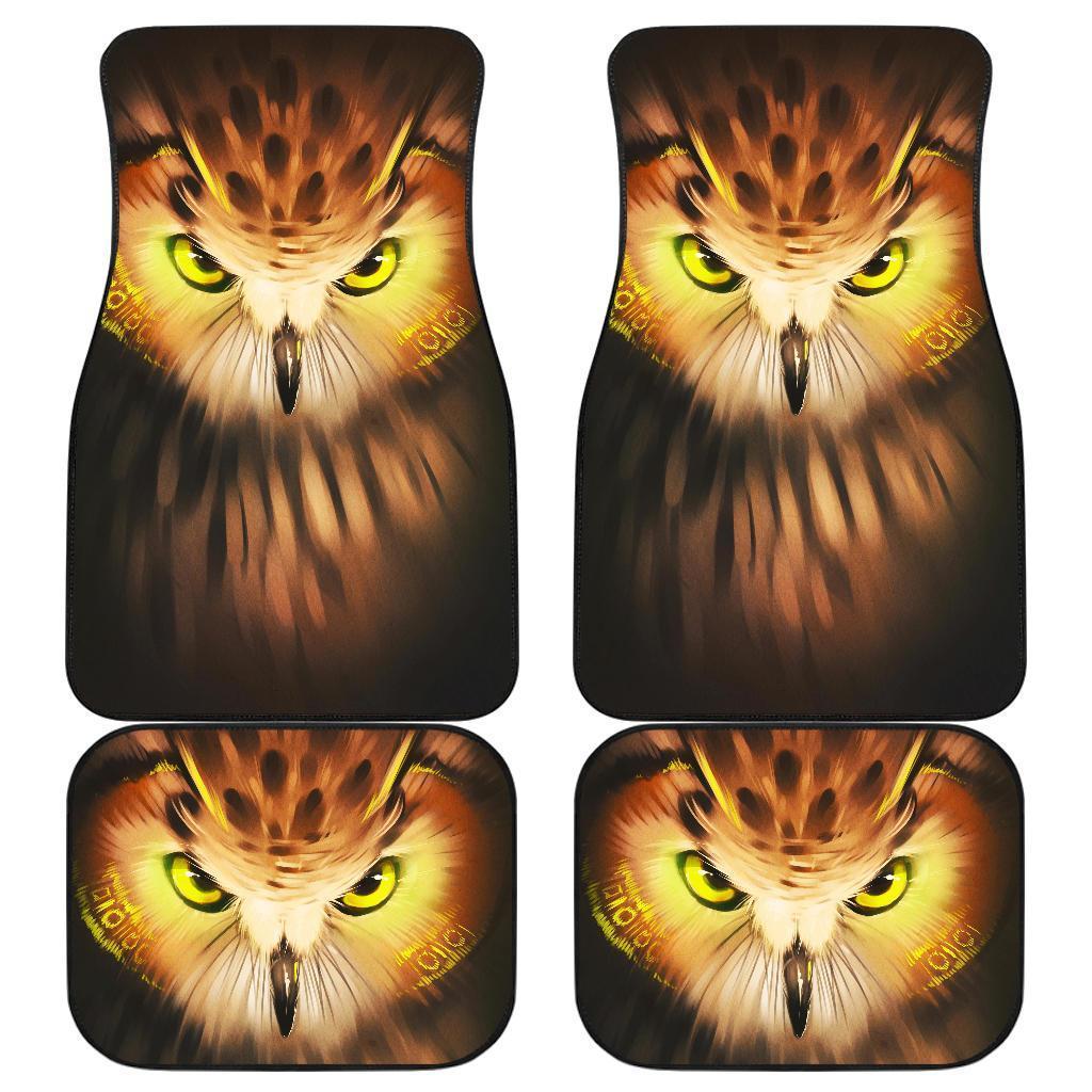 Owl Angry Face Wild Animal Car Floor Mats