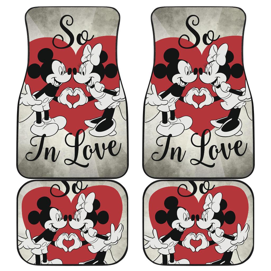 Mice Love Minnie Car Floor Mats Cartoon Fan Gift