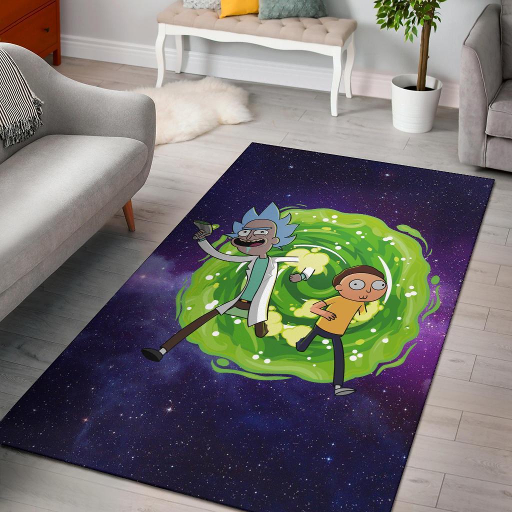 2022 Rick & Morty Galaxy Area Rug Carpet