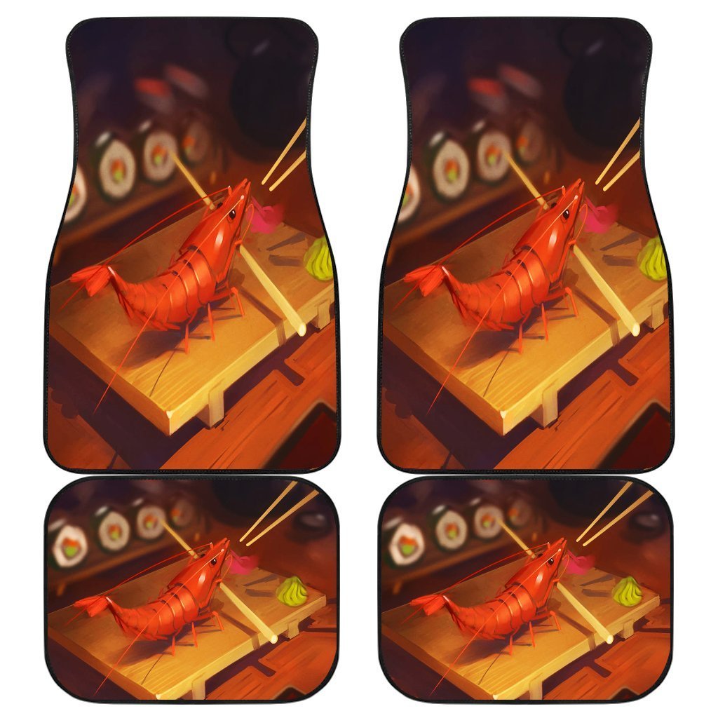 Shrim Food Sushi Cartoon Car Floor Mats