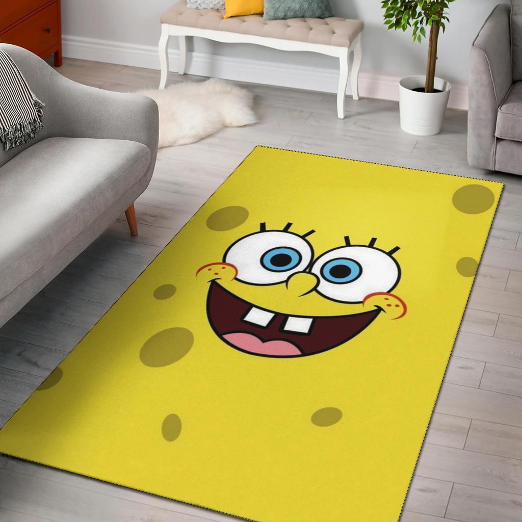 Spongebob Squarepants Face Area Rug Carpet