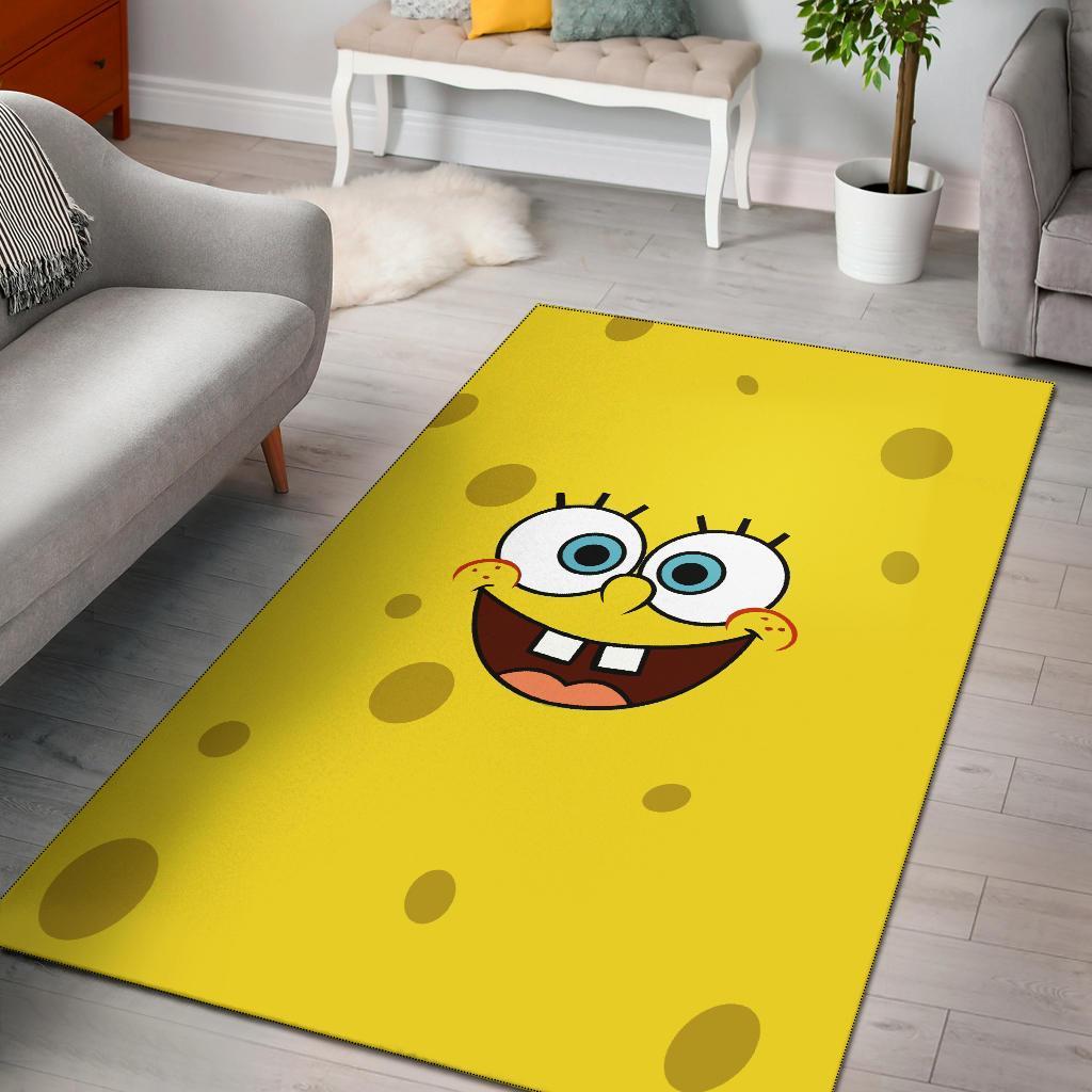 Spongebob Squarepants Face Area Rug Carpet