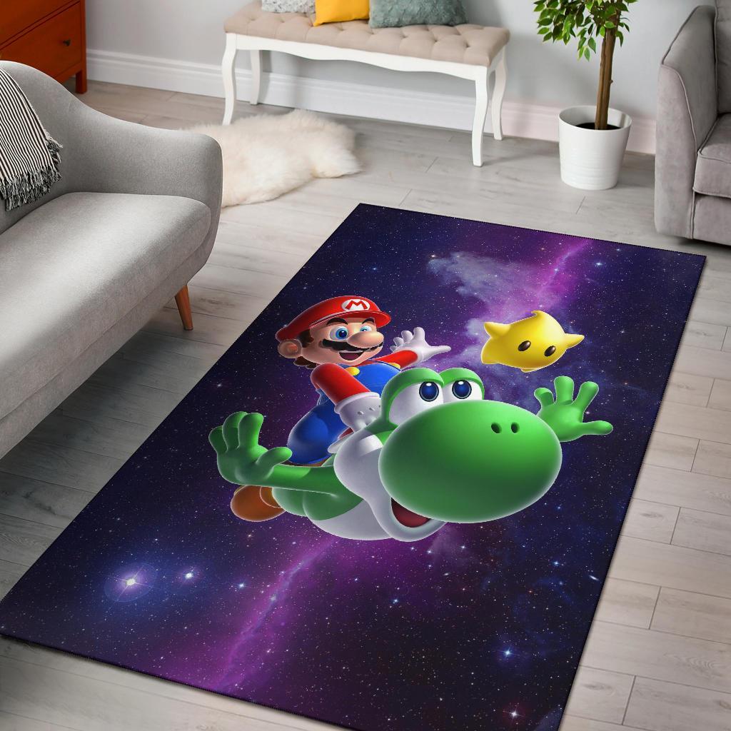 Super Mario Galaxy Area Rug Carpet