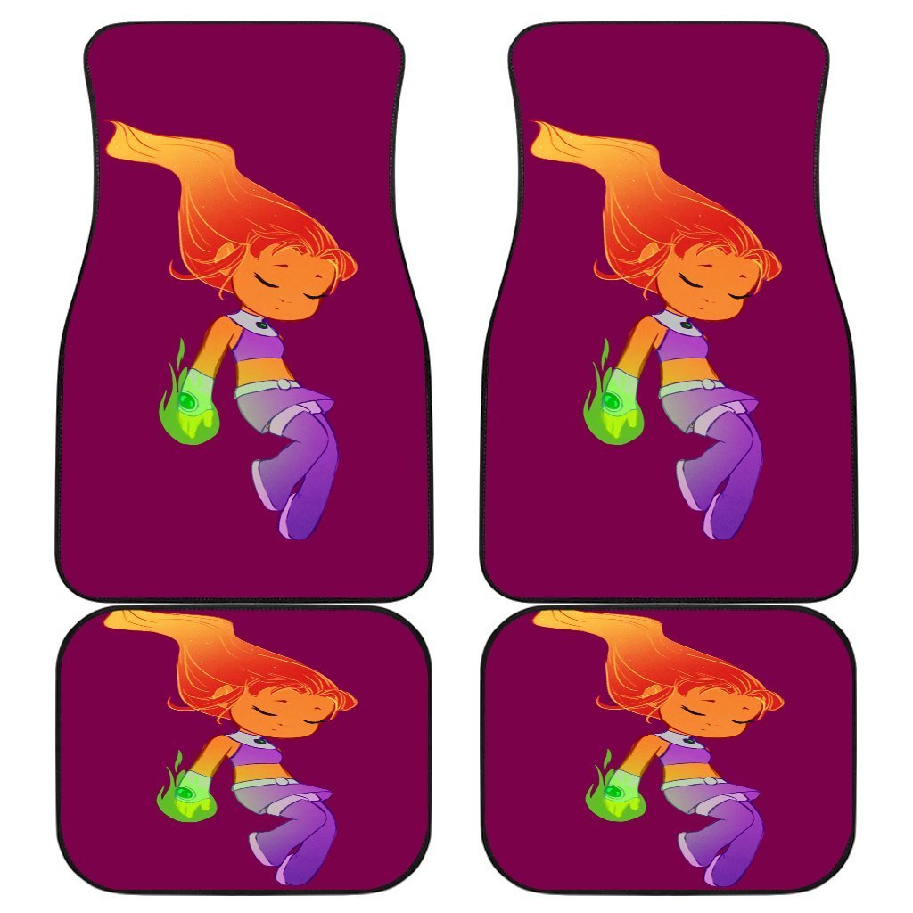 Star Fire Teen Titans Cartoon Car Floor Mats