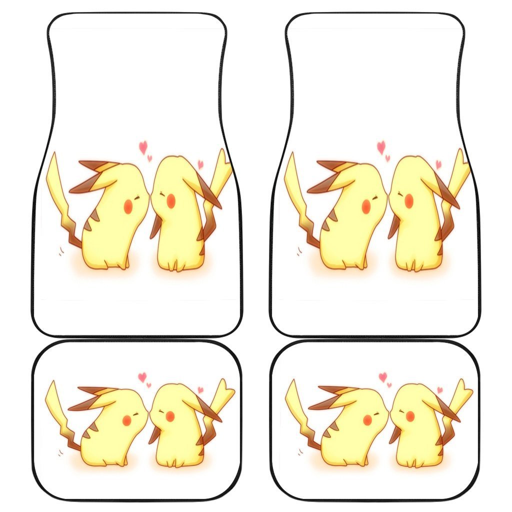 Pikachu Kiss Lovely Couple Pokemon Car Floor Mats