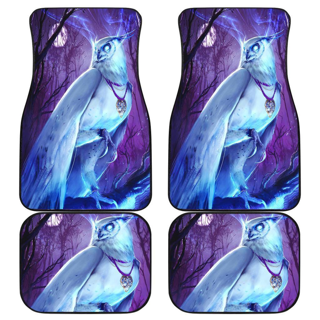 Owl God Of Silence Death Car Floor Mats