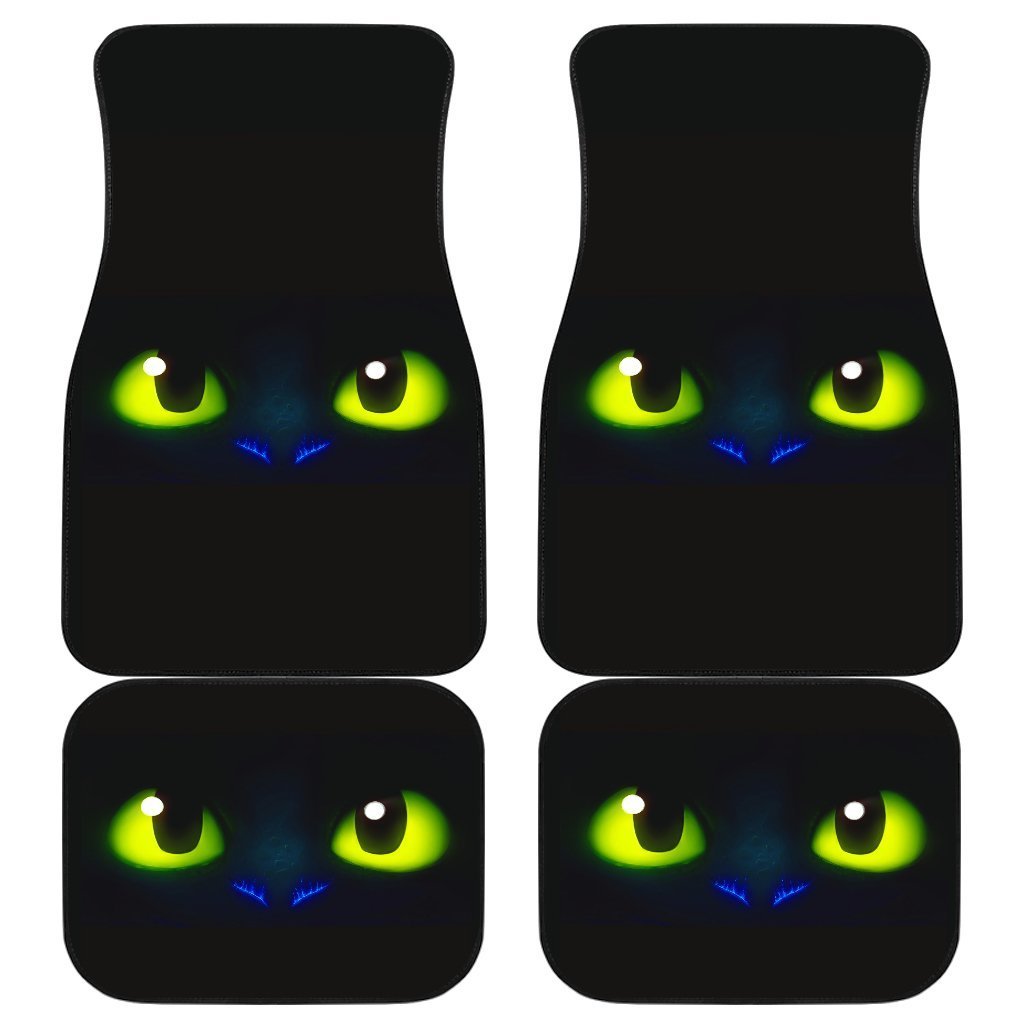 Cute Toothless Evil Dragon Eyes Car Floor Mats