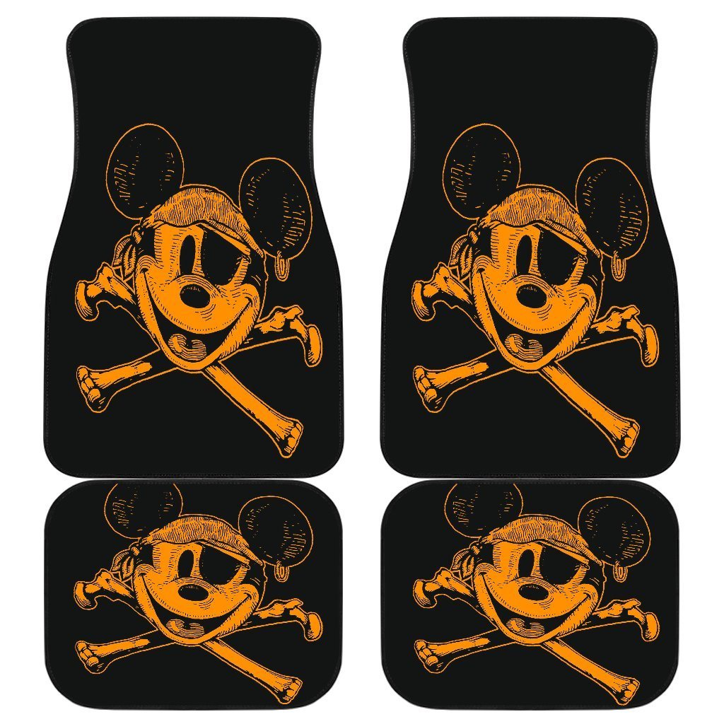 Pirates Of The Caribbean Mice Logo Car Floor Mats