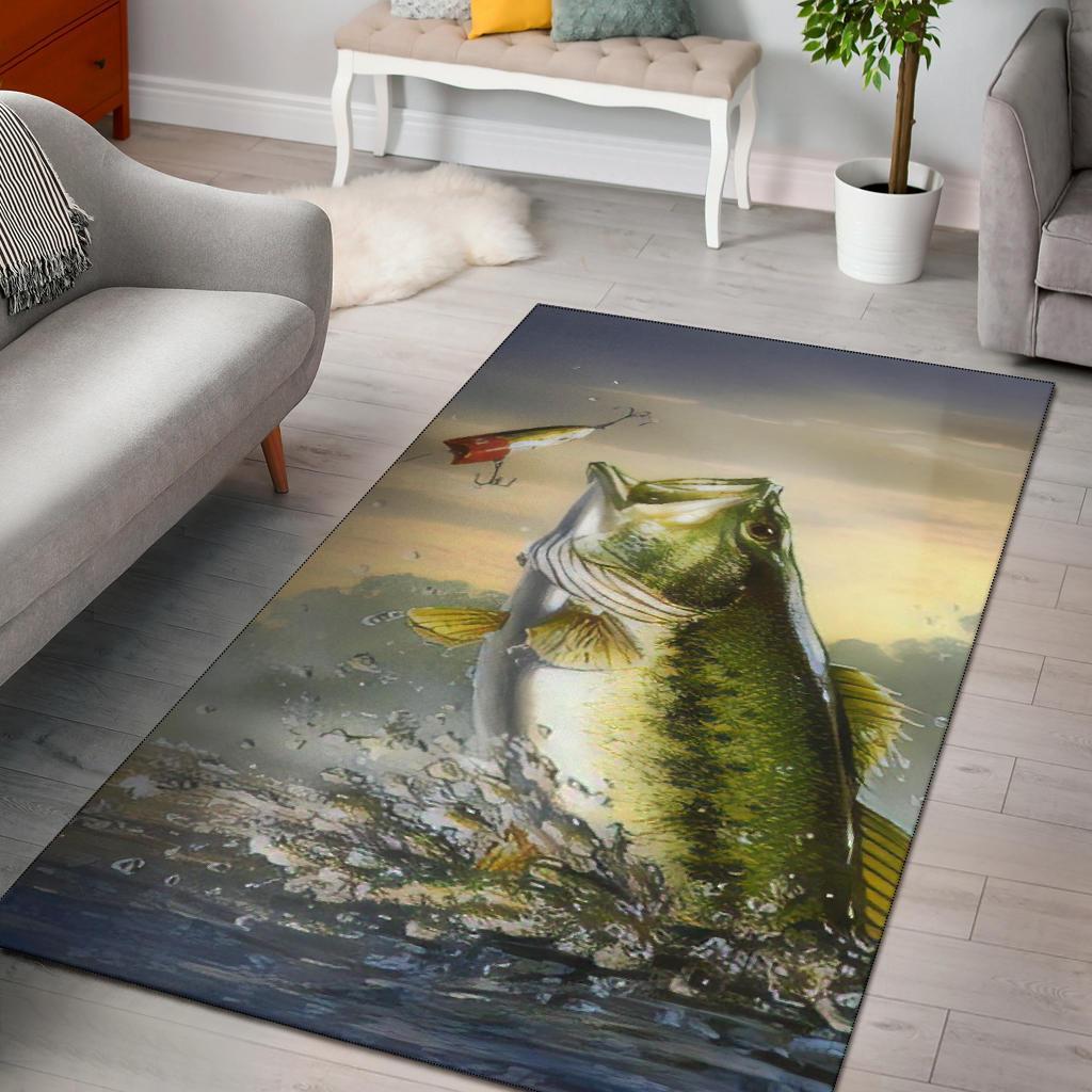 Bass Fish Area Rug Carpets